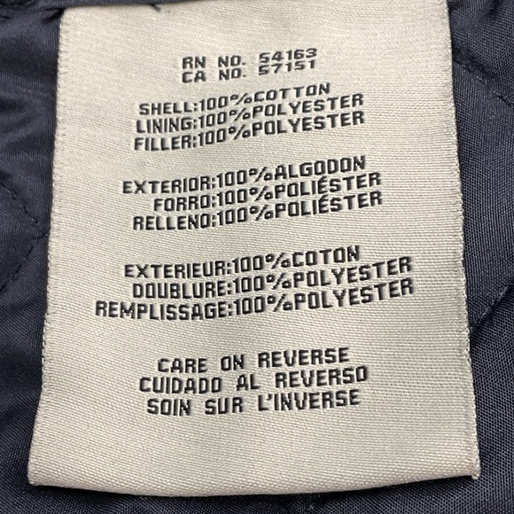 Vintage Levi’s Jacket Men’s XL Navy Blue Quilted Trucker Work Full Zip/ Button - Picture 9 of 12